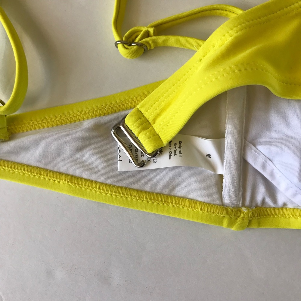 Yellow Basic Bikini Top Size M - Picture 4 of 4